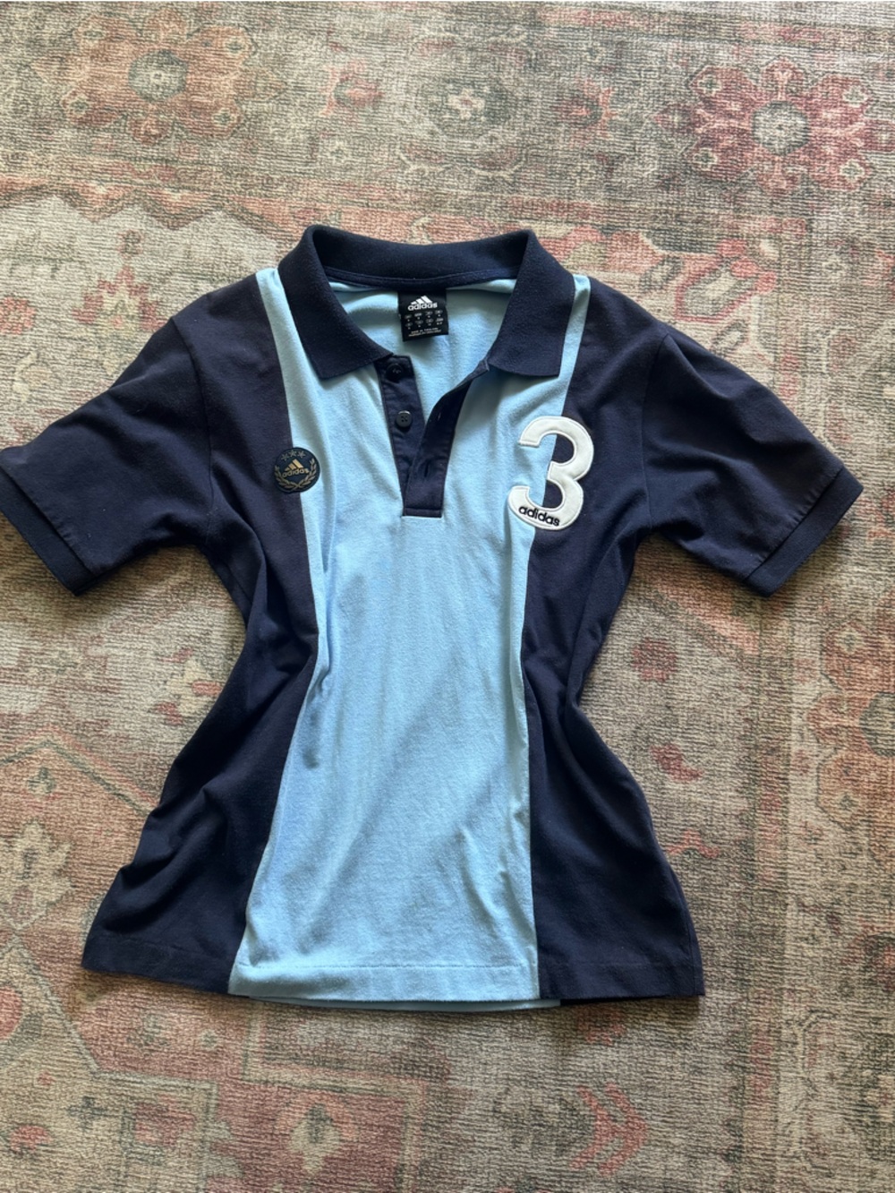 Vintage Adidas Two Toned Polo Shirt